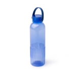 Lekvrije drinkfles van gerecycled plastic, afgeschuind 550 ml kleur koningsblauw eerste gebruiksweergave