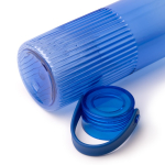 Lekvrije drinkfles van gerecycled plastic, afgeschuind 550 ml kleur koningsblauw detailweergave 2