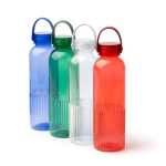 Lekvrije drinkfles van gerecycled plastic, afgeschuind 550 ml kleur koningsblauw detailweergave 3