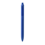 Pen met bijpassende klemclip, mat kunststof en blauwe inkt kleur koningsblauw vierde weergave
