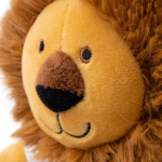 Zittende dierenknuffel met bedrukbaar wit T-shirt kleur bruin detailweergave 3