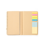 Planner van gerecycled karton met harde kaft en ringen kleur naturel detailweergave 4