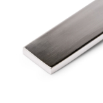 Glanzende metalen sleutelhanger met pin voor sleutels kleur zilver detailweergave 2