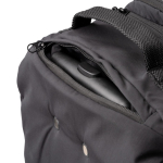 Trolley van gerecycled nylon met handige vakken en handgrepen kleur zwart detailweergave 4