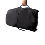 Trolley van gerecycled nylon met handige vakken en handgrepen kleur zwart detailweergave 5