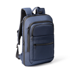 Uitbreidbare zakelijke rugzak voor 17”-laptop van 900D-nylon kleur marineblauw eerste gebruiksweergave