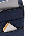 Uitbreidbare zakelijke rugzak voor 17”-laptop van 900D-nylon kleur marineblauw detailweergave 4