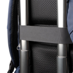 Uitbreidbare zakelijke rugzak voor 17”-laptop van 900D-nylon kleur marineblauw detailweergave 6