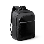 Laptoprugzak van gerecycled nylon met antidiefstalvak 16” kleur zwart eerste gebruiksweergave