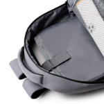 Laptoprugzak van kunststof met reflecterende banden 15” kleur grijs detailweergave 2