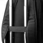 Eco polyester rugzak met vacuüm en elektrische pomp 15” kleur zwart detailweergave 6