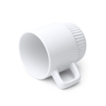 Keramische mok met afgeschuind ontwerp, glanzend 350 ml kleur wit detailweergave 1