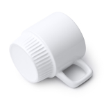 Keramische mok met afgeschuind ontwerp, glanzend 350 ml kleur wit detailweergave 2
