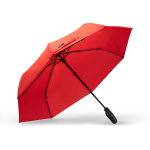 Automatische vouwparaplu met windbestendig systeem Ø100 kleur rood eerste gebruiksweergave