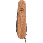 Victorinox zakmes van roestvrij staal en hout met 10 functies kleur hout vijfde weergave