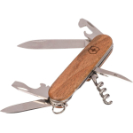 Victorinox zakmes van roestvrij staal en hout met 10 functies eerste weergave
