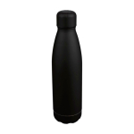 Druppelvrije fles van gerecycled RVS met matte afwerking 700 ml kleur zwart tweede weergave