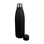 Druppelvrije fles van gerecycled RVS met matte afwerking 700 ml kleur zwart derde weergave