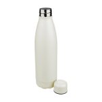 Druppelvrije fles van gerecycled RVS met matte afwerking 700 ml kleur wit vierde weergave