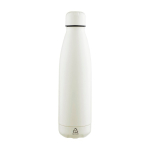 Druppelvrije fles van gerecycled RVS met matte afwerking 700 ml kleur wit zesde weergave