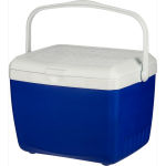 Stevige kunststof koelbox met dubbele wand en handgreep 13 L kleur blauw zevende weergave