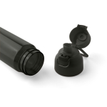 Stevige tritan drinkfles met kliksluiting en handgreep 750 ml kleur zwart derde weergave