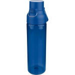 Stevige tritan drinkfles met kliksluiting en handgreep 750 ml kleur blauw vijfde weergave