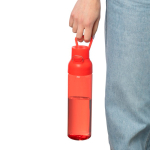 Stevige tritan drinkfles met kliksluiting en handgreep 750 ml kleur rood vijfde weergave