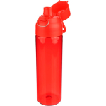 Stevige tritan drinkfles met kliksluiting en handgreep 750 ml kleur rood zevende weergave