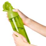 Stevige tritan drinkfles met kliksluiting en handgreep 750 ml kleur groen vierde weergave