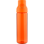 Stevige tritan drinkfles met kliksluiting en handgreep 750 ml kleur oranje tweede weergave