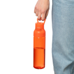 Stevige tritan drinkfles met kliksluiting en handgreep 750 ml kleur oranje zevende weergave