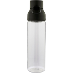 Transparante tritan fles met gekleurde dop en kliksluiting 750 ml kleur zwart tweede weergave