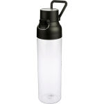 Transparante tritan fles met gekleurde dop en kliksluiting 750 ml kleur zwart derde weergave