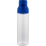 Transparante tritan fles met gekleurde dop en kliksluiting 750 ml kleur blauw derde weergave