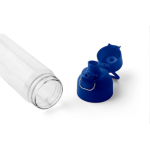 Transparante tritan fles met gekleurde dop en kliksluiting 750 ml kleur blauw vierde weergave