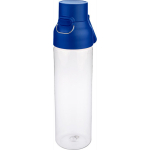 Transparante tritan fles met gekleurde dop en kliksluiting 750 ml kleur blauw zevende weergave