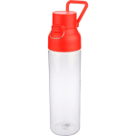Transparante tritan fles met gekleurde dop en kliksluiting 750 ml kleur rood vierde weergave