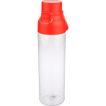 Transparante tritan fles met gekleurde dop en kliksluiting 750 ml kleur rood vijfde weergave