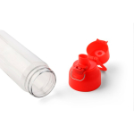Transparante tritan fles met gekleurde dop en kliksluiting 750 ml kleur rood zesde weergave