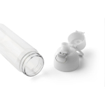 Transparante tritan fles met gekleurde dop en kliksluiting 750 ml kleur wit derde weergave