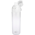 Transparante tritan fles met gekleurde dop en kliksluiting 750 ml kleur wit vierde weergave