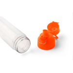 Transparante tritan fles met gekleurde dop en kliksluiting 750 ml kleur oranje vierde weergave
