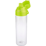 Transparante tritan fles met gekleurde dop en kliksluiting 750 ml kleur limoen groen derde weergave