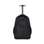 2-in-1 trolleyrugzak van polyester met laptopvak 20L kleur zwart  negende weergave