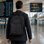 2-in-1 trolleyrugzak van polyester met laptopvak 20L