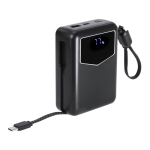 Powerbank met ingebouwde kabels en laaddisplay 20.000mAh