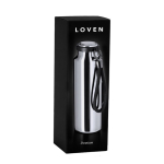 Thermosfles van gerecycled RVS met gevlochten riem 480ml