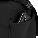 Rolltop-reistas van kunstleer met trolleyband en schouderriem