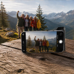 Magnetische telefoonhouder met afstandsbediening voor camera